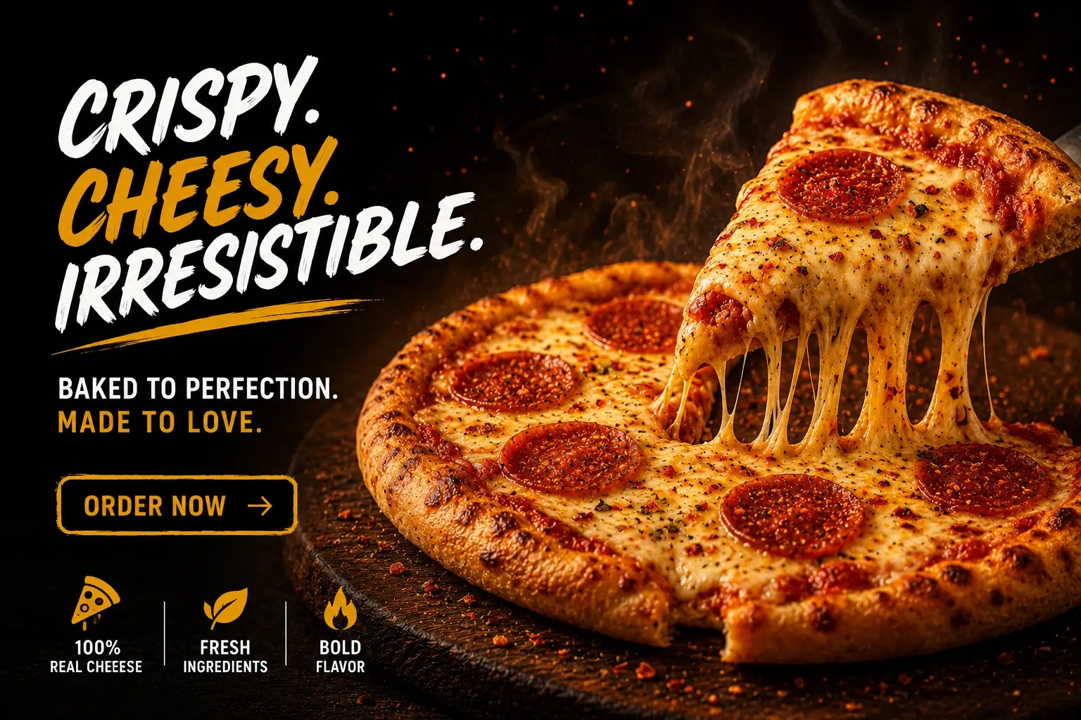 Cheesy Crust Pizza
